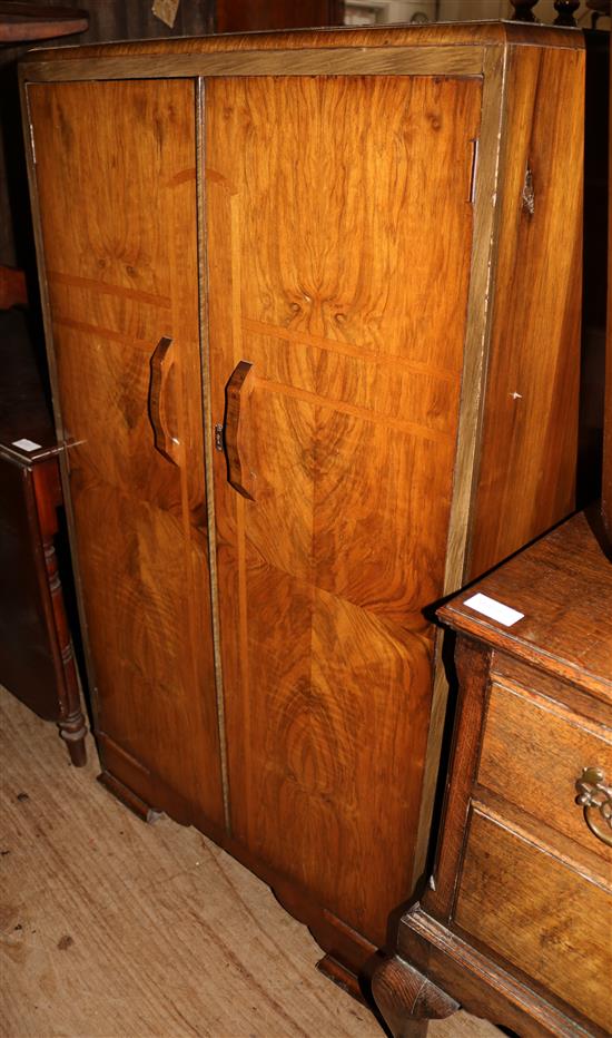 1930s walnut cupboard